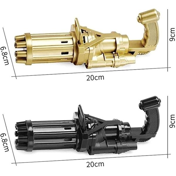

41442021 fashion automatic gatling gun toy summer soapy water bubble machine children's two-in-one electric gift