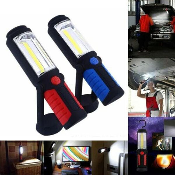 Taschenlampen Taschenlampen Tragbare LED Arbeit Licht Haken Magnet Camping Lampe COB USB Aufladbare 18650 Taschenlampe Wasserdicht Highlight1