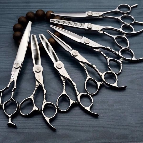 

hair scissors professional haircut and hairdressing flat cut no trace tooth tool set salon