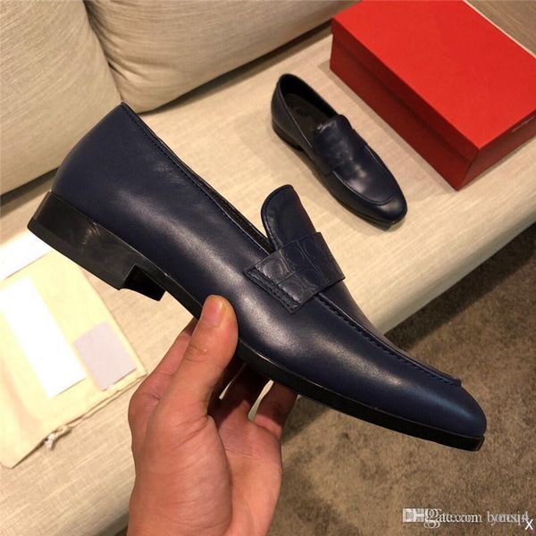 

mm 21ss luxury men oxfords shoes male formal shoes patent leather designer men brogues shoes lace-up bullock business dress 33, Black