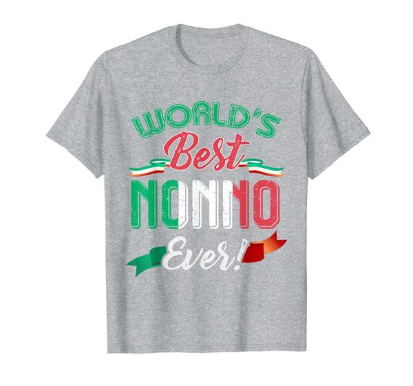 

world's nonno ever shirt - italian grandfather's t-shirt, White;black