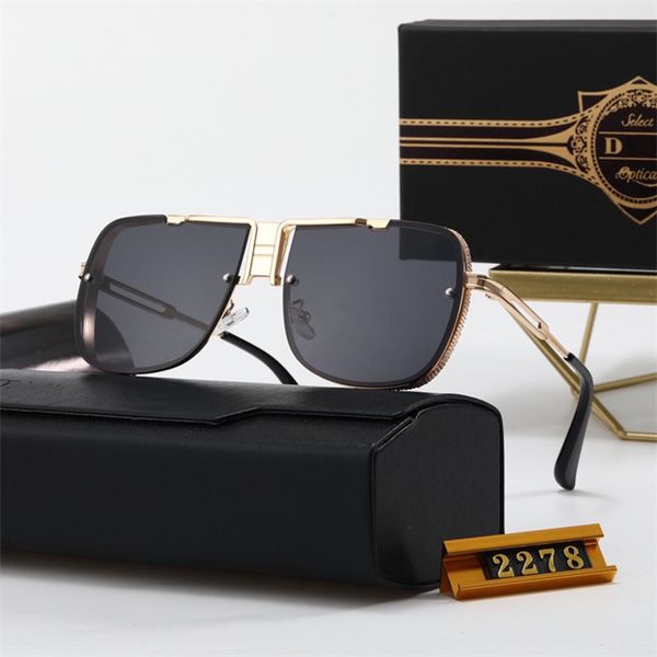 

2021 men popular model six sunglasses metal vintage fashion style sunglasses square frameless uv 400 lens come with package classical style, White;black