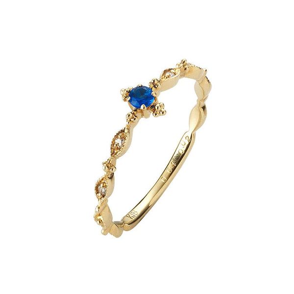 

wedding rings inlaid ring 14 zircon engagement little finger, Slivery;golden
