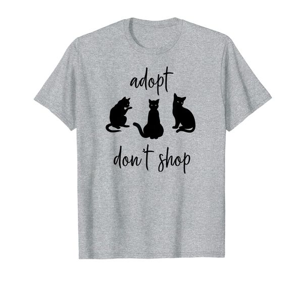 

adopt don't shop cat mama cat rescue t-shirt, White;black