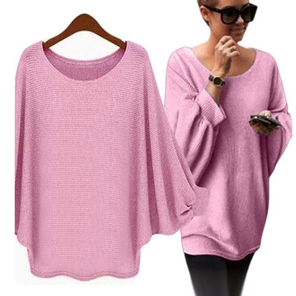 

women's sweaters jchb sweater women winter pullover oversized batwing knitted loose jumper female fashionable clothing, White;black