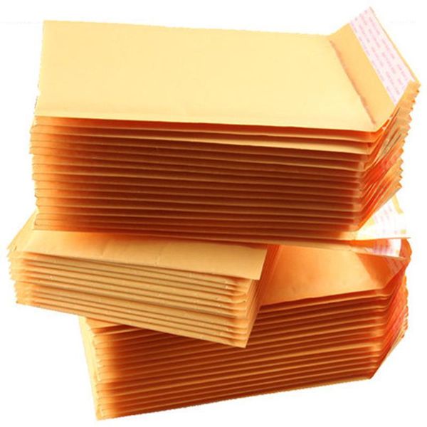 Geschenkverpackung 10pcs/Los 15x18cm 11x13cm Kraftpapier Blasenhülle Taschen Mailer gepolstert wasserdichtes Beutel Mailing