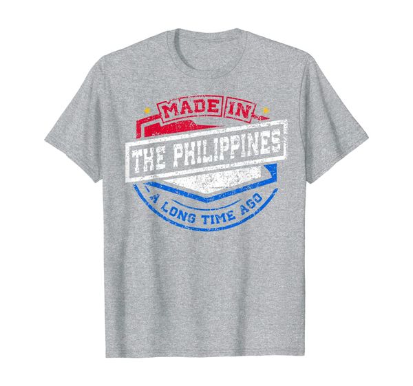 

made in the philippines a long time ago native t-shirt, White;black