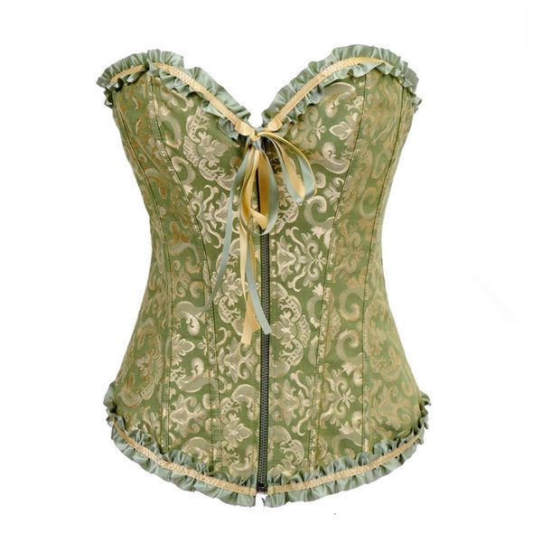 

costumes royal jacquard bodysuit waist multi color zipper with lace, Black