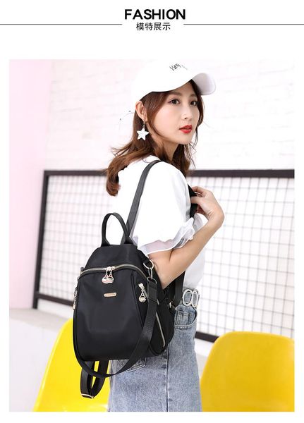 

backpack j2969 - leisure multi-function trend solid color large capacity