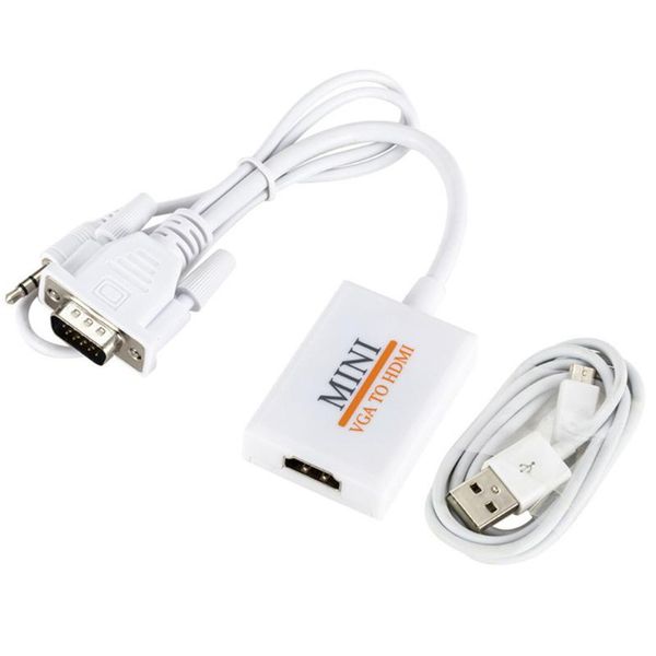 

audio cables & connectors lapav video adapter converter 1080p hd tv signal computer adaptor with cable vga male to output hdtv