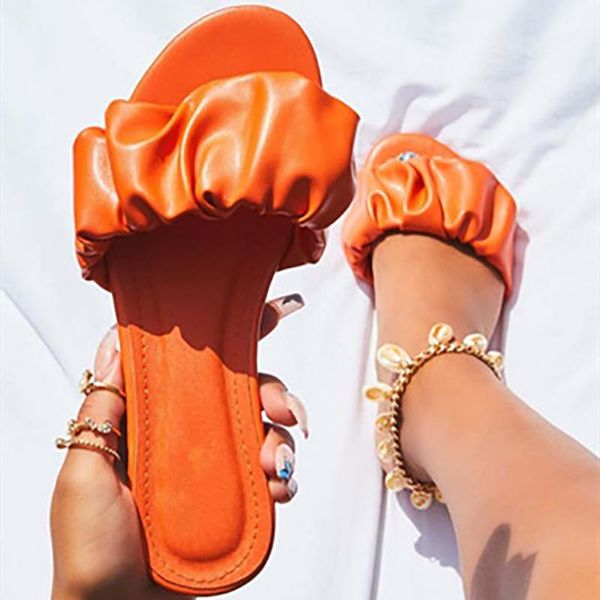 

2021 women slippers lady summer shoes women's fashion casual outdoor open toe flat females slides lady beach footwear plus 41, Black