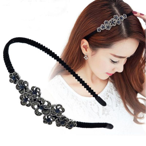 

hair clips & barrettes alloy rhinestone bow flower butterfly kids women headband cute girls blue festival fashion accessories beautiful head, Golden;silver