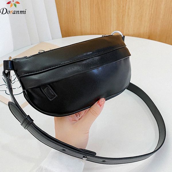 

doranmi casual waist bag womens fanny packs 2020 chain strap waist packs female designed chest bag nerka bg695 d2bu#