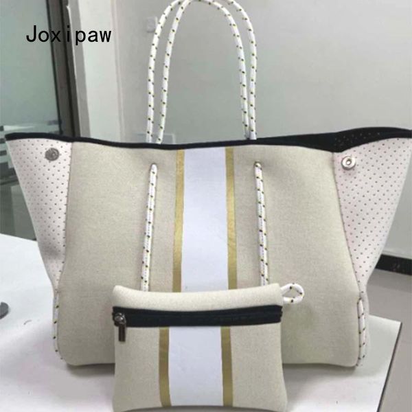 

evening bags fashion waterproof large neoprene capacity handbag women casual tote beach bag lash packages
