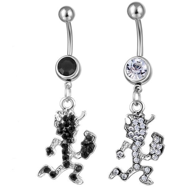 

d0717 mix colors belly navel stud, Silver