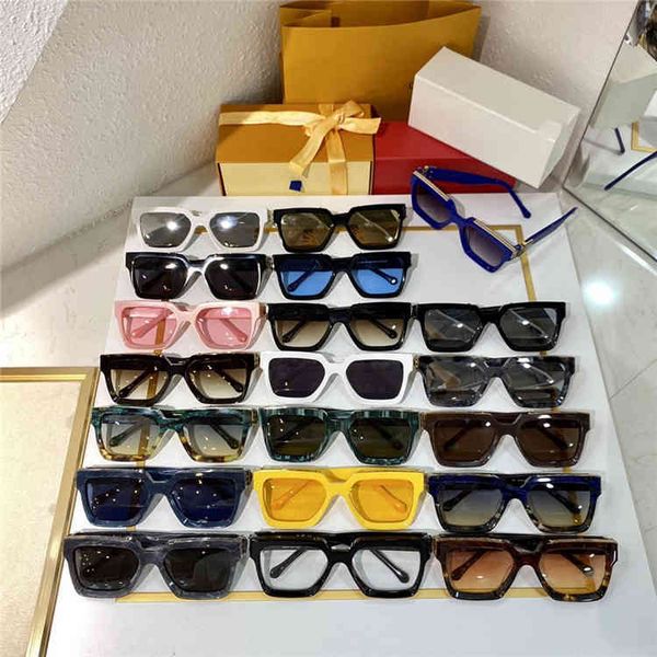 

2022 factory wholesale hip hop fashion box sunglasses xiaobai same millionaire 1r7c, White;black