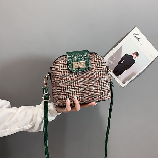 

trendy bag woolen cloth shell net red messenger 2020 female shoulder small canvas new kikfj