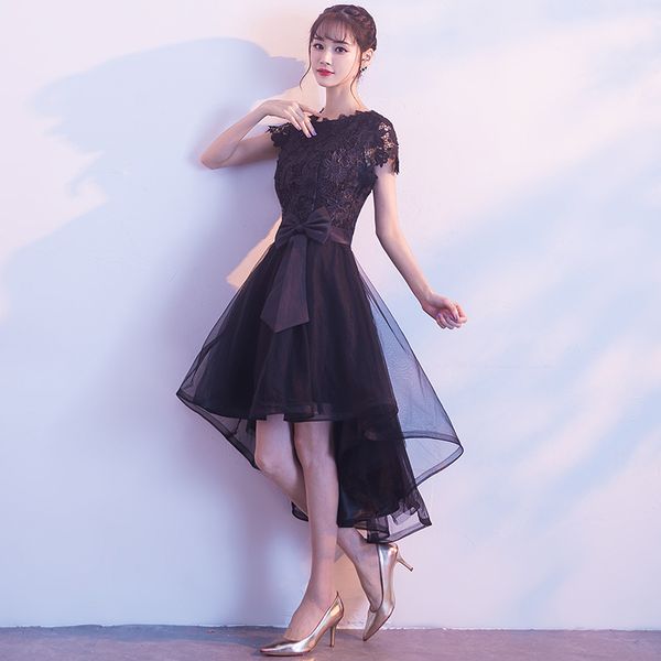 

formal little black dresses elegant vestido lace party dress evening, Black;red