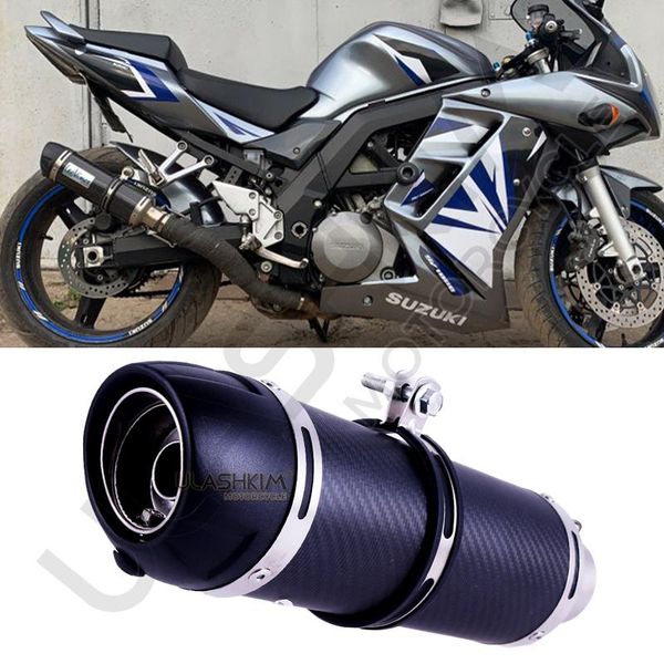 

motorcycle exhaust system modified pipe carbon fiber fz1 mt09 z1000 sv650