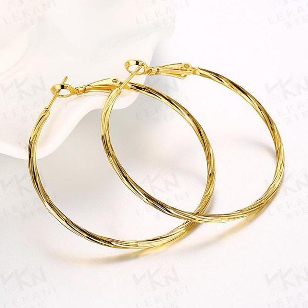 

big circle earrings gold silver color hoop earrings for women earing jewelry round earring silver plated earings gift f249, Golden;silver