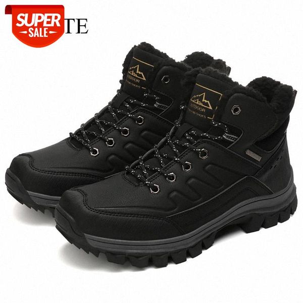 

new winter plush waterproof snow boots shoes warm winter men's casual shoes footwear fashion outdoor ankle boots men's #0v0r