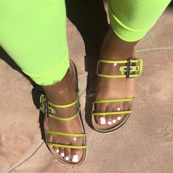 

new women 2019 summer sandals beach outdoor travel durable pvc flip flop mode wild metals gesp double slippers, Black