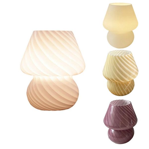 

table lamps hand blown glass lamp bedside desk with shade for home decoration