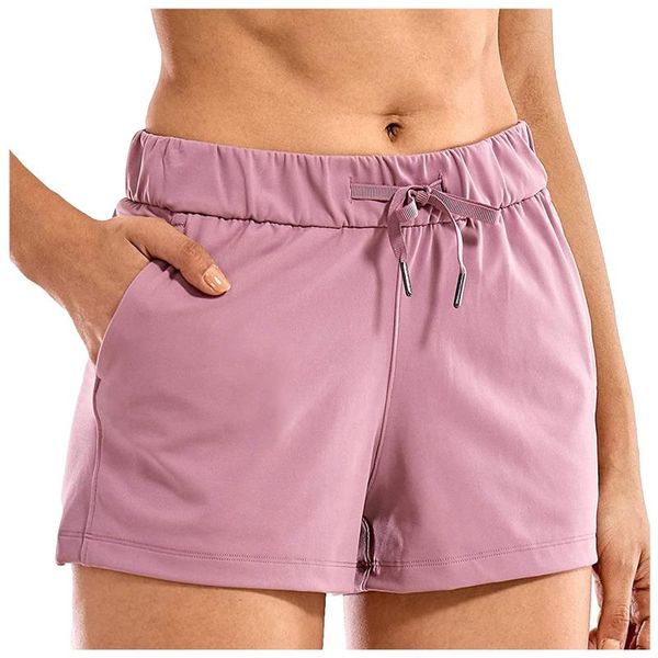 

yoga outfit running jogging sports shorts women loose lace up fitness all match gym athletic tight comfy trousers