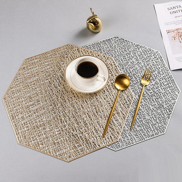 

mats & pads octagonal pvc table placemat heat insulated waterproof non-slip mat
