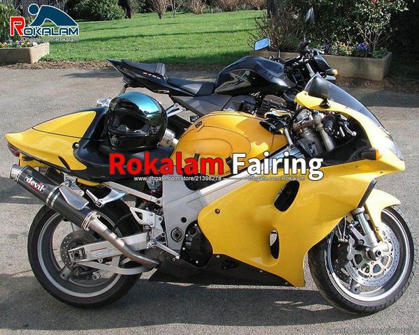 Gelbe TL 1000R Karosserieabdeckungen für Suzuki TL1000R 1998 1999 2000 Verkleidung TL1000 R 2001 2002 2003 98–03 Verkleidungssätze Rumpf (Spritzguss)