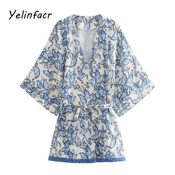 

women's swimwear women print loose blouse summer casual boho shawl kimono cardigan plus size beachwear swim suit cover up oz1143, White;black