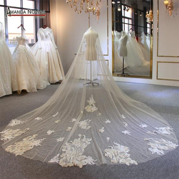 

bridal veils long veil 3m width and 4m wedding, Black