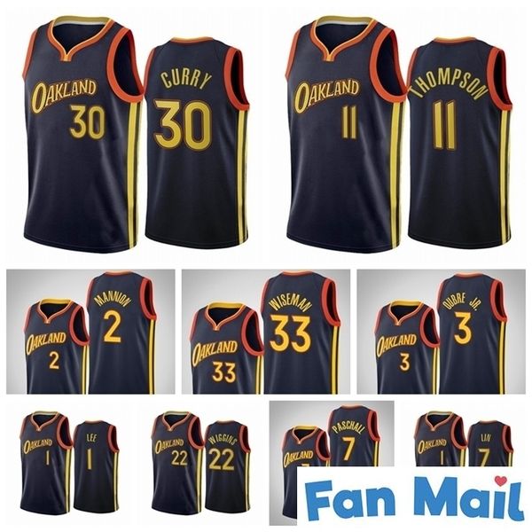 

ncaa stephen 30 curry golden\rstate\rwarriors\rjersey james 33 wiseman klay 11 thompson mens curry basketball jerseys embroidery, Black;red