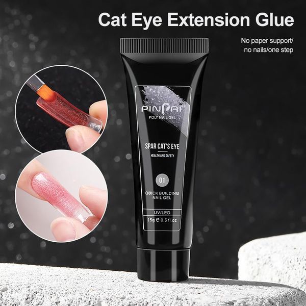 

nail gel 15ml professional for extension finger quick building 9 colors uv potherapy diy polish art, Red;pink