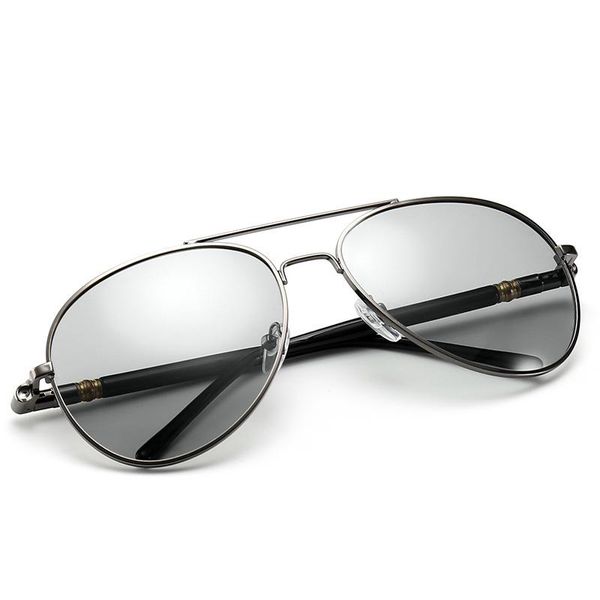 

2021 pchromic sunglasses men polarized sunglesses driving chameleon sun glasses change color men sunglasses brand designer, White;black