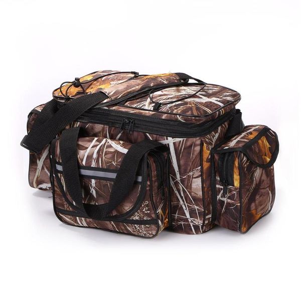 

fishing accessories bag oxford fabric reel lure storage pack shoulder crossbody outdoor pole package tackle