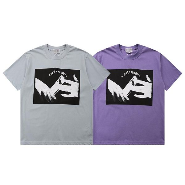 

women's t-shirt 2021 cavempt summer high street fashion hip hop pure cotton round neck t shirt short sleeve quality, White