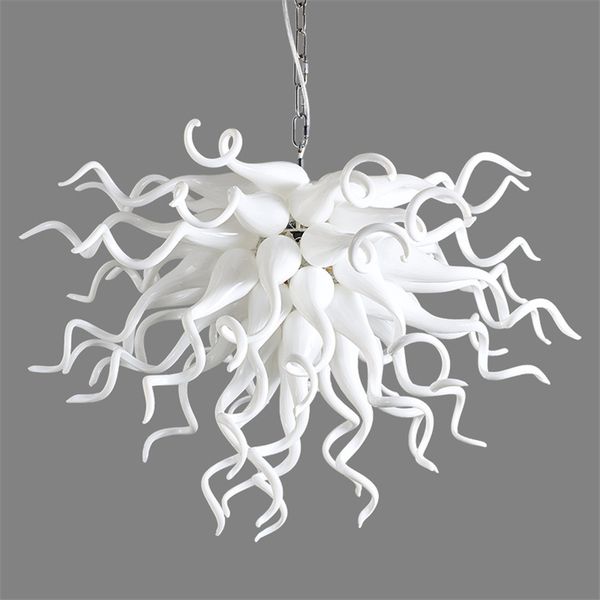 

luxury glass led chandelier pendant lamp white for living dining room hanging lights ceiling mounted luminaire