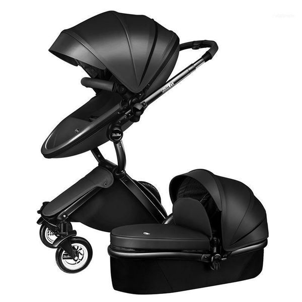 

mom high landscape stroller two-way baby with sleeping basket strollers#1