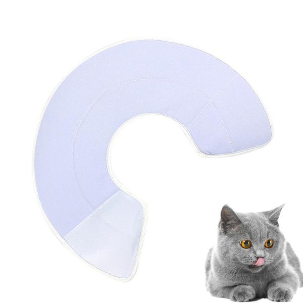 

cat collars & leads cotton elizabethan collar pet recovery protective dog puppy (blue, size xs)