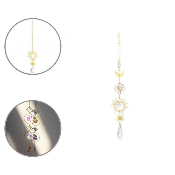 

novelty items clear light reflection 4 styles colorful plated chain window suncatcher ornament for office