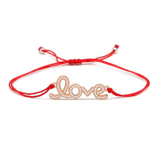 

charm bracelets two colors available english font l o v e bracelet for women couple alphabet bangle cz hand jewelry gifts adjustable cha, Golden;silver
