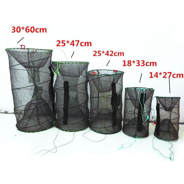 

fishing accessories crayfish crab trap net shrimp lobster cage collapsible portable smn88