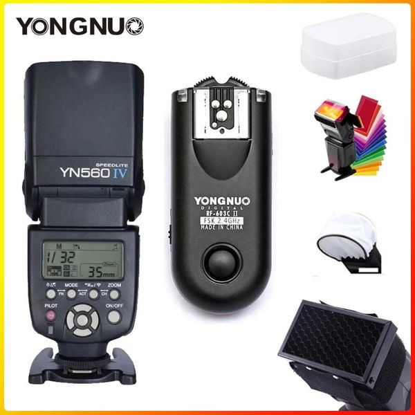 

yongnuo yn560 iv 560iv wireless master flash speedlite with 603 ii triiger for dslr camera flash speedlite original