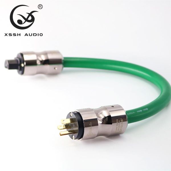 

smart power plugs 0.5m ~ 5m xssh audio hi-end hifi ofc pure copper us eu schuko iec ac female male gold plated plug cable cord wire