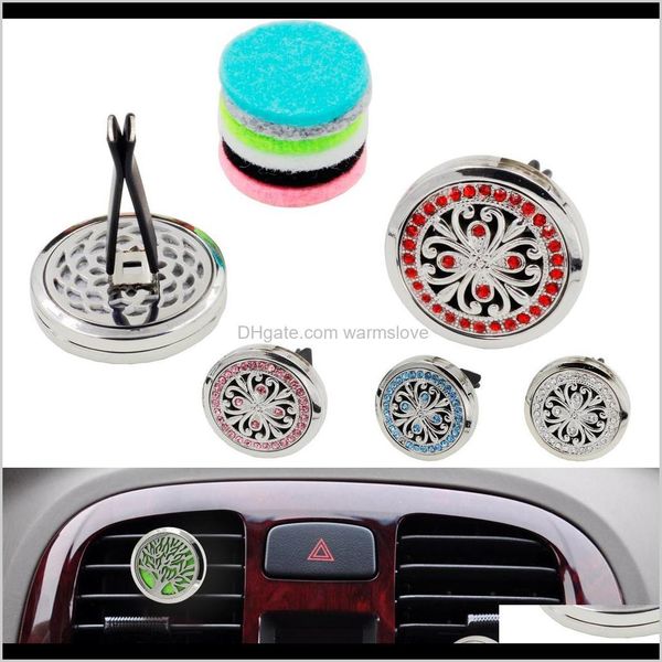 

car vent air freshener aromatherapy essential oil diffuser with 5pcs washable felt pads gifts for girls shipping jes0y 9r8cv