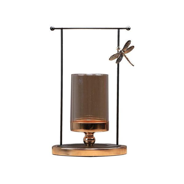 

candle holders transparent glass decorative tealight centerpieces luxury modern portavelas candlestick 6016