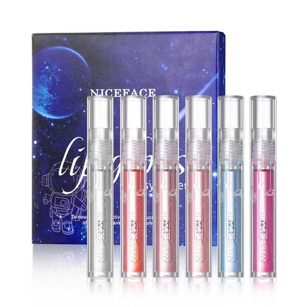 

lip gloss lipgloss stay glossy 6pcs transparent moisturize base .moisturizing and nourishing obscure wrinkles gifts