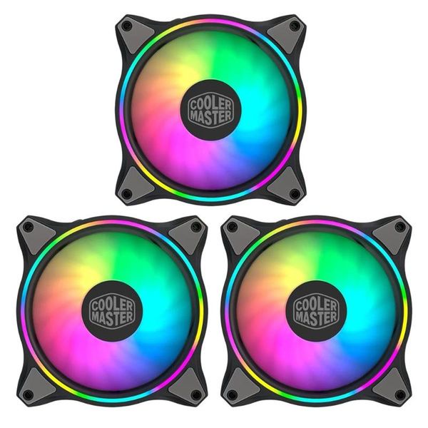 

lapcooling pads 3 in 1 mf120 120mm dual loop 5v/4pin addressable rgb lighting cpu fan cooler radiator water replaces fans