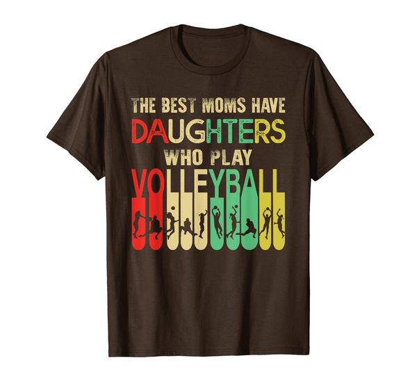 

the moms have daughters who play volleyball t-shirt, White;black